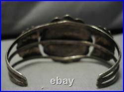 Rare Vintage Navajo Satellite Turquoise Sterling Silver Bracelet