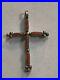 Rare-Vintage-Navajo-Sterling-Silver-Double-Sided-Coral-Turquoise-Cross-Pendant-01-ec