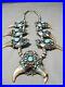 Rare-Vintage-Navajo-Turquoise-Coral-Sterling-Silver-Squash-Blossom-Necklace-Old-01-klwm
