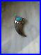 Rare-Vintage-Old-Pawn-Navajo-Sterling-Silver-Turquoise-Claw-Pendant-01-da