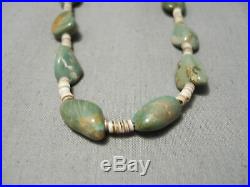 Rare Vintage Santo Domingo Royston Turquoise Heishi Native American Necklace