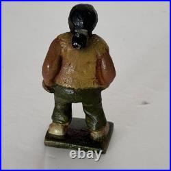 Rare Vintage Solid Cast Iron Indian Native American Figures