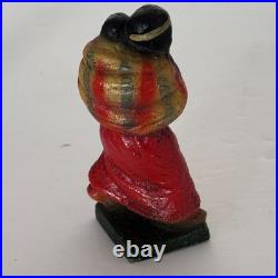 Rare Vintage Solid Cast Iron Indian Native American Figures