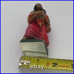 Rare Vintage Solid Cast Iron Indian Native American Figures