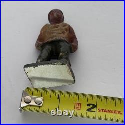 Rare Vintage Solid Cast Iron Indian Native American Figures