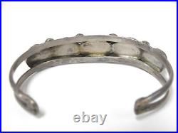 Rare Vintage Sterling Silver Dry Creek Turquoise Navajo Cuff Bracelet 7