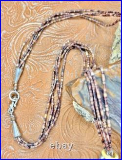 Rare Vintage Turtle Shell Medicine Bag Pouch w Sterling Silver Native American