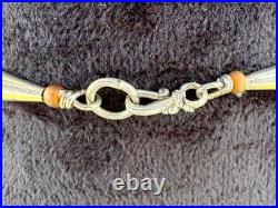 Rare Vintage Turtle Shell Medicine Bag Pouch w Sterling Silver Native American