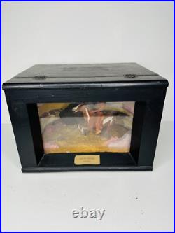 Rare Vintage WPA Diorama Native American Hunting Buffalo Great Depression