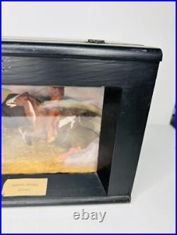 Rare Vintage WPA Diorama Native American Hunting Buffalo Great Depression