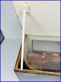 Rare Vintage WPA Diorama Native American Hunting Buffalo Great Depression