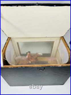 Rare Vintage WPA Diorama Native American Hunting Buffalo Great Depression