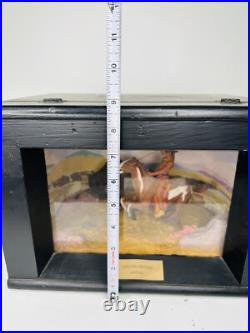 Rare Vintage WPA Diorama Native American Hunting Buffalo Great Depression