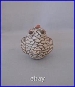 Rare Vintage Zuni Owl Pot 3 3/4 Tall x 3 1/2 Across