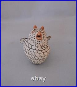 Rare Vintage Zuni Owl Pottery Pot 5 Tall x 4 Across