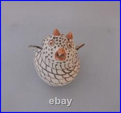 Rare Vintage Zuni Owl Pottery Pot 5 Tall x 4 Across