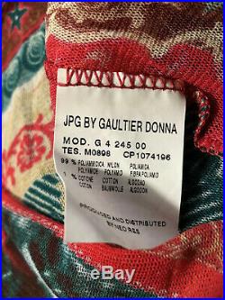 Rare Vtg Jean Paul Gaultier JPG Jeans Native American Mesh Top L