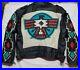 Rare-Vtg-MICHAEL-HOBAN-Native-American-WHEREMI-Leather-Jacket-Size-S-Eagle-Back-01-rin