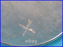 Rare Wallie Sekayumptewa Hopi Sterling Silver Overlay Native American Earrings
