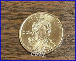 Rare Wampanoag Treaty of 1621 Native American & Sacagawea dollar coin