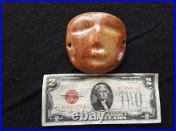 Rare! Warrior Effigy Gorget, Native American Quartz Gorget, Atl-012508700