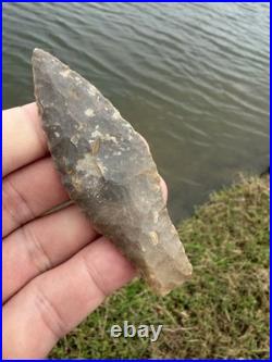 Rare Well Made Native American Early Paleo Hells Gap Point Arrowhead Texas