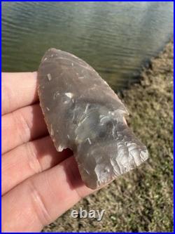 Rare Well Made Native American Paleo Scottsbluff Arrowhead Point