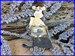 Rare Zuni Bugs Bunny Matador Mop Onyx Turquoise Sterling Cartoon Ring Size 9