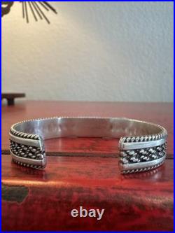 Rare find Vintage Sterling Silver 3 stone cuff Turquoise and Coral