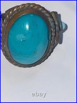 Rare very old turquoise eagle native american ring