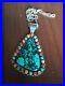 Renelle-Perry-Turquoise-Multi-Stone-Sterling-Silver-Large-Pendant-Chain-Rare-01-yy