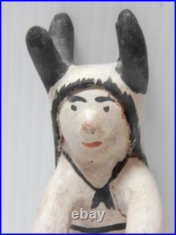 SEFERINA ORTIZ (d) COCHITI INDIAN POTTERY FIGURE POT RARE2FIND DEER DANCER