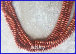 Santo Domingo Rare Medium Orange Spiny Oyster Shell Necklace 2 Ken Aguilar