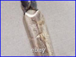 Signed Roger Apachito Navajo Rare! Spider Web Turquoise Sterling Silver Bolo