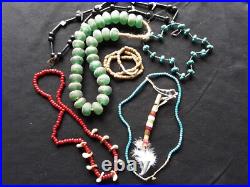 Six(6) Rare! Native American Old Pawn Necklaces, Great Grouping, Sd-052508879