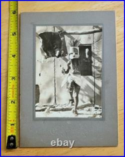 Southwest Native American Dancer c1910 E. L. Young Photo Jacksonville Ill. Rare