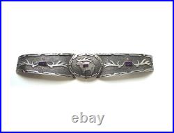 Statement RARE 14K/925 Lakota MICHAEL LITTLE ELK Belt/12 BUCKLE Native American
