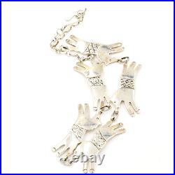 Sterling Silver 925 RARE Gary Custer Navajo Native American Horse Chain Necklace