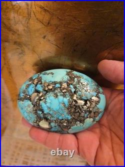 Sterling Silver Turquoise and Pyrite Belt Buckle Extremely Rare! Native American