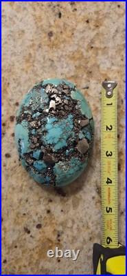 Sterling Silver Turquoise and Pyrite Belt Buckle Extremely Rare! Native American