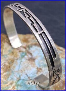 Stunning Rare Vintage Kewa VIDAL ARAGON Handmade Sterling Silver Cuff Bracelet