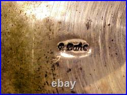 Stunning Turquoise, Silver Belt Buckle Signed R Bahe Navajo Native American RARE