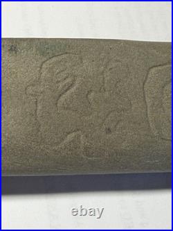 Super Rare Engraved HANDLED pipe Clark Co. Ohio Mississippian Period 6.5