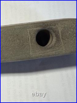 Super Rare Engraved HANDLED pipe Clark Co. Ohio Mississippian Period 6.5