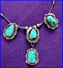 TURQUOISE Jewelry Native American Beautiful Neckless Vintage & Rare