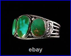 Terry Martinez Rare Gem Grade Royston Turquoise Bracelet