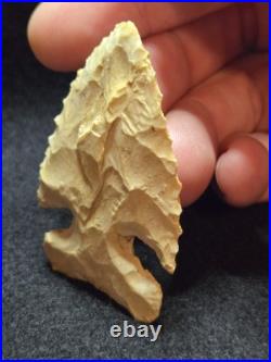 Thebes Arrowhead From Illinois Rare And Highly Sought After Authentic Artifact