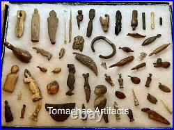 Tomachee Artifacts? ESKIMO INUITS RARE HUMANOID HEAD/FACE EFFIGY BERING