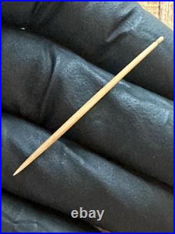 Tomachee Artifacts? ESKIMO INUITS RARE SEWING / SURGICAL NEEDLE BERING AK