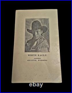 ULTRA RARE 1918 White Eagle THE DOG SUPPER Cowboy Indian Poems Pamphlet 1st Ed